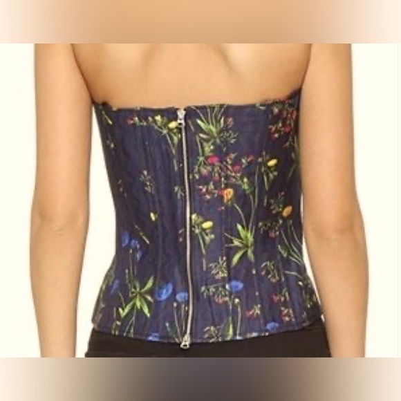 MARISSA WEB CORSET TOP IN NAVY BLUE S - Picture 4 of 6